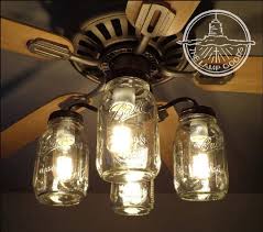The closer the blades are to the ceiling, the more restriction there is for the air to flow between the blades and the ceiling. Flush Mount Ceiling Light Mason Jar Fan Light Kit Only With Etsy