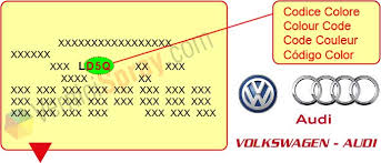 All Colour Codes For Audi Volkswagen