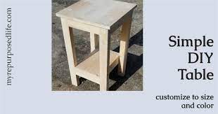 Simple Table Build My Repurposed Life
