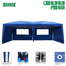 10 ft blue straight leg party tent