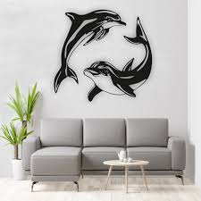 Dolphin Metal Wall Art Metal Wall