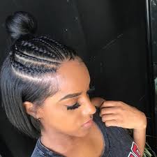Check out these cool men's hairstyles for straight hair and pick out your favorite style to rock this year! Braided Top Bun Short Bob Natural Hairstyles For Short Hair Grey Top Straight Hairstyles Short Hair Styles Hair Styles