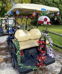 decorated golf carts