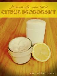 homemade non toxic citrus deodorant