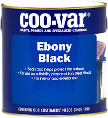 Coo Var Ebony Black Satin Finish Paint