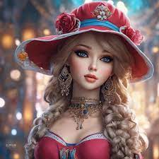barbie doll cute blond outfit