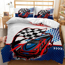 Teen Bedding Set Twin Race Car