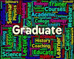 Graduate Word Indicating Degree College And Text Royalty Free Stock