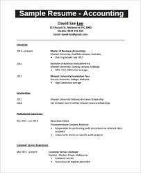Resume Example For Student 9 Samples In Word Pdf
