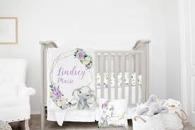 Mini Crib Bedding Set Elephant Mini
