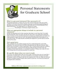    tips for writing a grad school personal statement