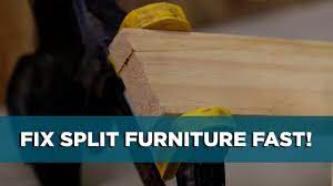 How to Fix Split Furniture with Wood Glue - YouTube