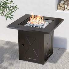 Outdoor Patio Propane Fire Pit Table