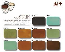 Pin On Acid Stain Color Charts