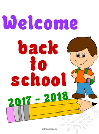 2017 2018 Welcome Back To School Coloring Page