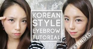 how to get korean style eyebrows
