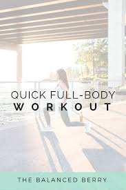 quick full body workout no equipment