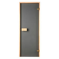 Sauna Door 7x18 Classic With Smoke Gray