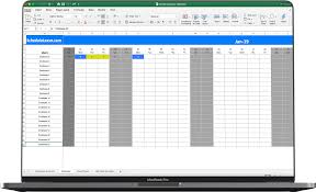 Free Excel Leave Calendar 2019 Spreadsheet Template