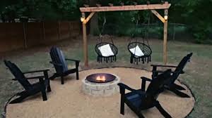 Diy Firepit With Hanging Chairs