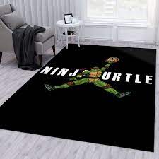 ninja turtle jumpman jordan area rug