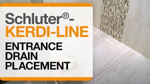 schluter kerdi line with entrance drain