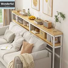 Sofa Side Table Shelf Organizer Storage