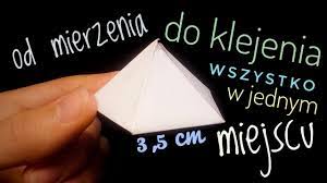 Jak zrobić piramidkę/ostrosłup prawidłowy czworokątny z papieru - YouTube