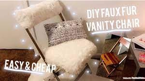 diy vanity chair easy and for