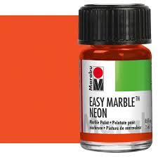 Marabu Easy Marble Neon Orange Paint
