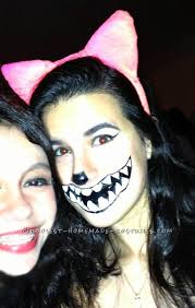 cool cheshire cat costume and makeup