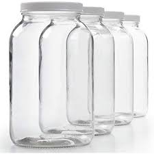 Gallon Glass Jar W Plastic Airtight Lid