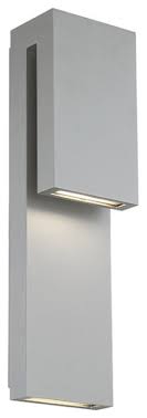 double down led outdoor wall sconce