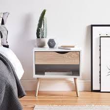 Shop quality bedroom furniture exclusively at pottery barn®. White Oak Bedside Table Nachttisch Weiss Moderne Nachttische Mobelideen