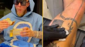 Jake paul got his new favourite phrase tattooed on his leg 5 the youtuber, 24, mocked mayweather things kicked off after jake shouted 'you wanna make it two in one night' to mayweather. Jake Paul Gets New Tattoo Mocking Floyd Mayweather After Brawl At Press Conference Joe Co Uk