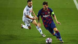 Messi's goal was his first against napoli and means he has now scored against 35 different teams in the champions league which is a new record. Barcelona 3 1 Napoli Agg 4 2 Messi Leads Barca Through Uefa Champions League Uefa Com