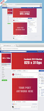 Facebook Page Mockup 2018 Template Psd On Behance
