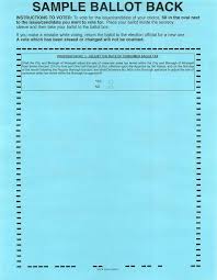 A fully printed ballot paper for a division may be altered to become a ballot paper for another division (i.e. Sample Ballot October 1 2013 Regular Election Wrangell Alaska