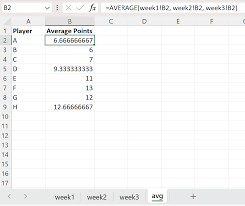 average across multiple sheets in excel