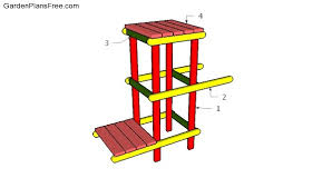 Diy wooden ladder plant stand. Plant Stand Free Diy Plans Free Garden Plans How To Build Garden Projects