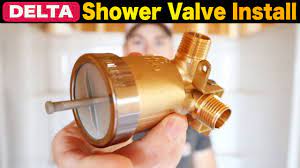 delta shower valve installation pex