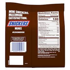 snickers minis candy bars sharing size