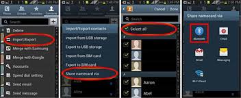 transfer contacts android to android