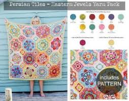 Persian Tiles Eastern Jewels Blanket Pack With Pattern
