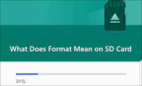 what does format mean on an sd card and