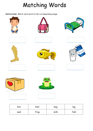 Matching Words activity