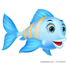 cute fish cartoon stock ilration