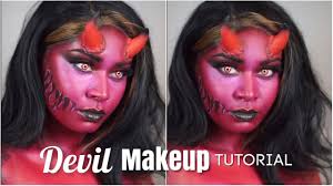 halloween makeup tutorial devil 2020