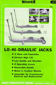 weaver hydraulic mechanical jacks