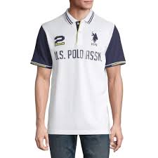U S Polo Short Sleeve Stripe Jersey Polo Shirt Nwt